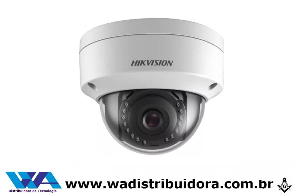 Câmera ip dome antivandalismo Hikvision Ds2cd1121i Easy Ip 2mp 4mm 30m 