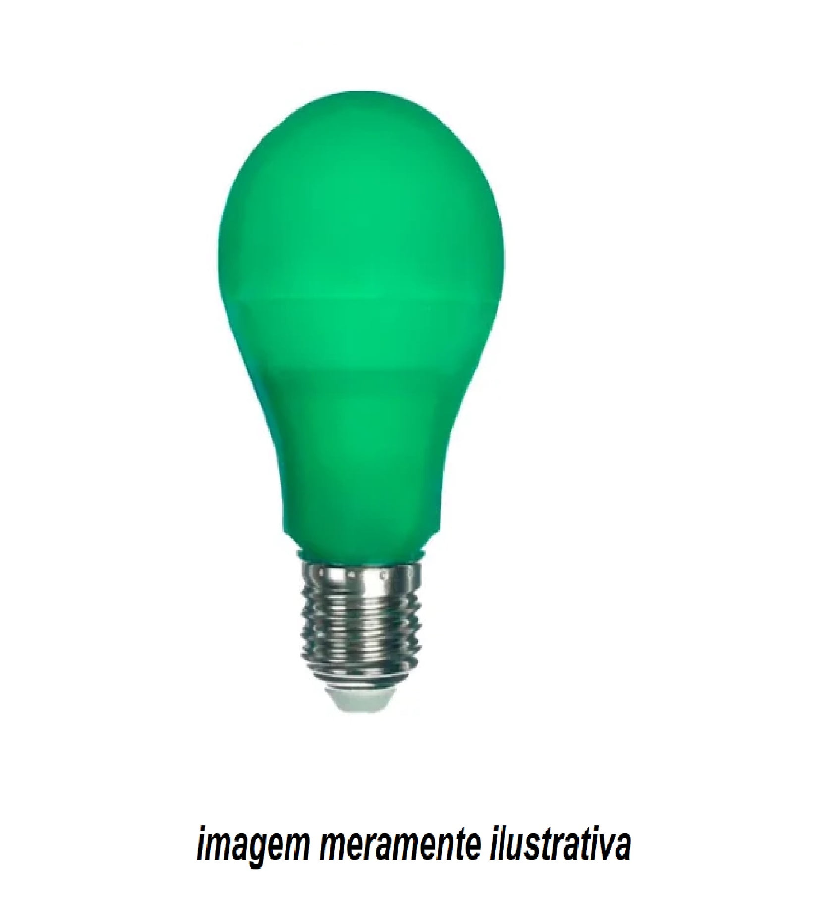 10 Lâmpadas  Bulbo 7w E27 bivolt - Verde 