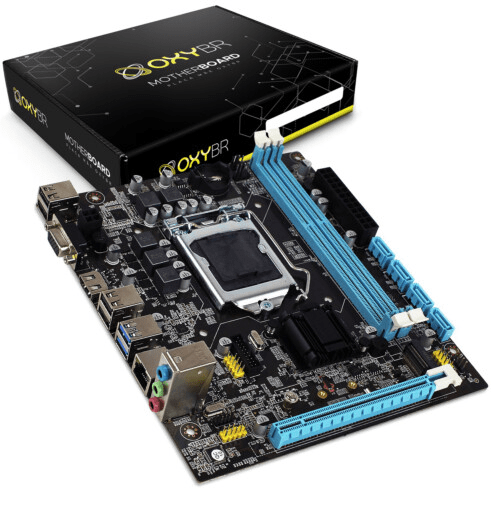Placa mãe H110 LGA 1151 ATX DDR3 OxyBR