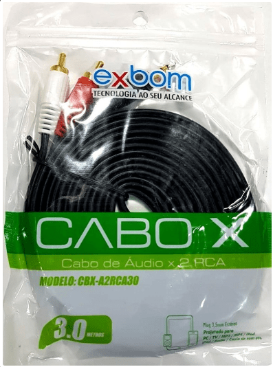 CABO P2 - RCA DE ÁUDIO 3M