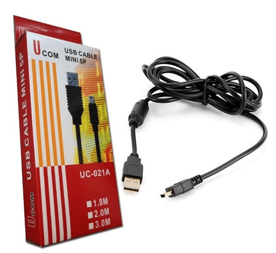 CABO USB - V3 COM FILTRO MINI USB UC-021A 1,5M