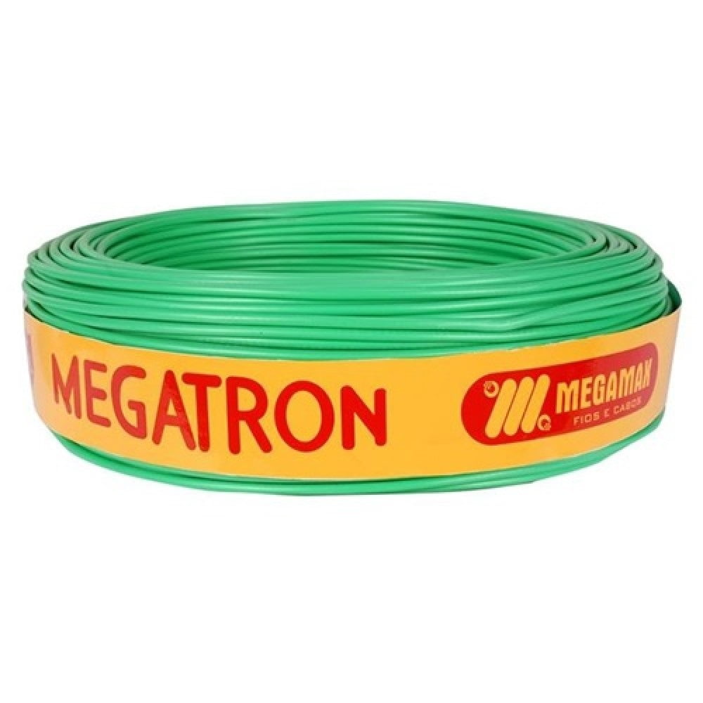 Fio de força megatron Flexível 750v 6,0 Mm Verde 100 M