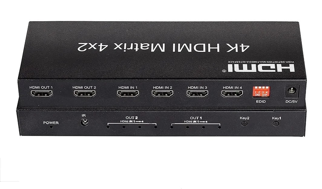 Switch Hdmi 4x2 Com Controle 2k, 4k
