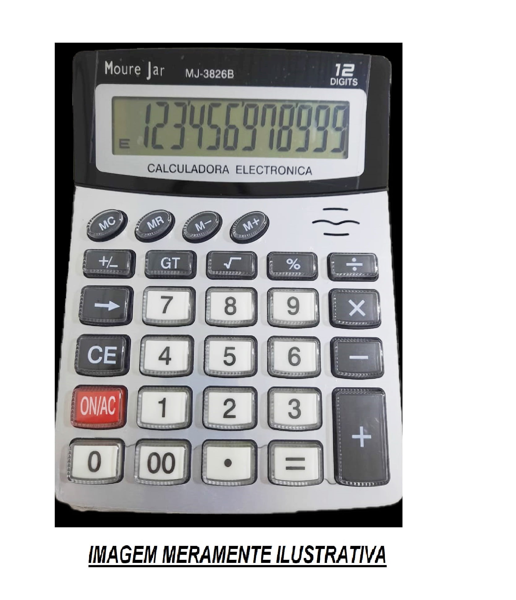 Calculadora de Mesa - Grande - 12 dígitos - 3826B