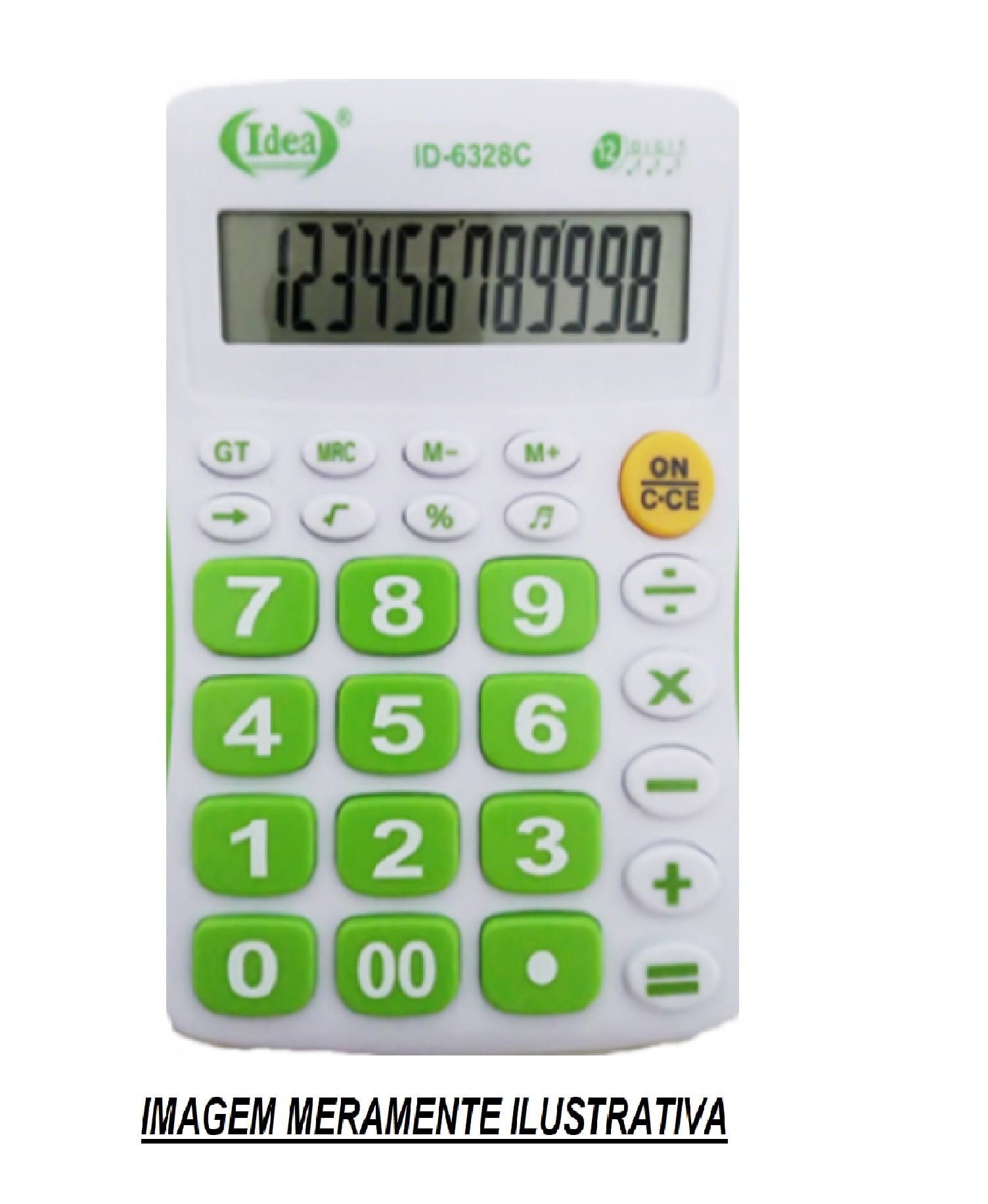 Calculadora Idea de 12 dígitos - Verde - ID-6328C Ver Produto