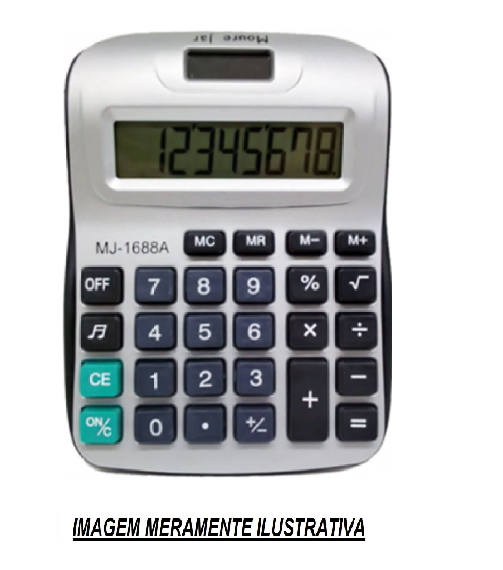 Calculadora MJ Cinza - 1688A