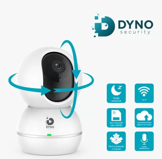 Camera De Segurança Wifi Infravermelho Visão 360º Robo Smart - Dyno