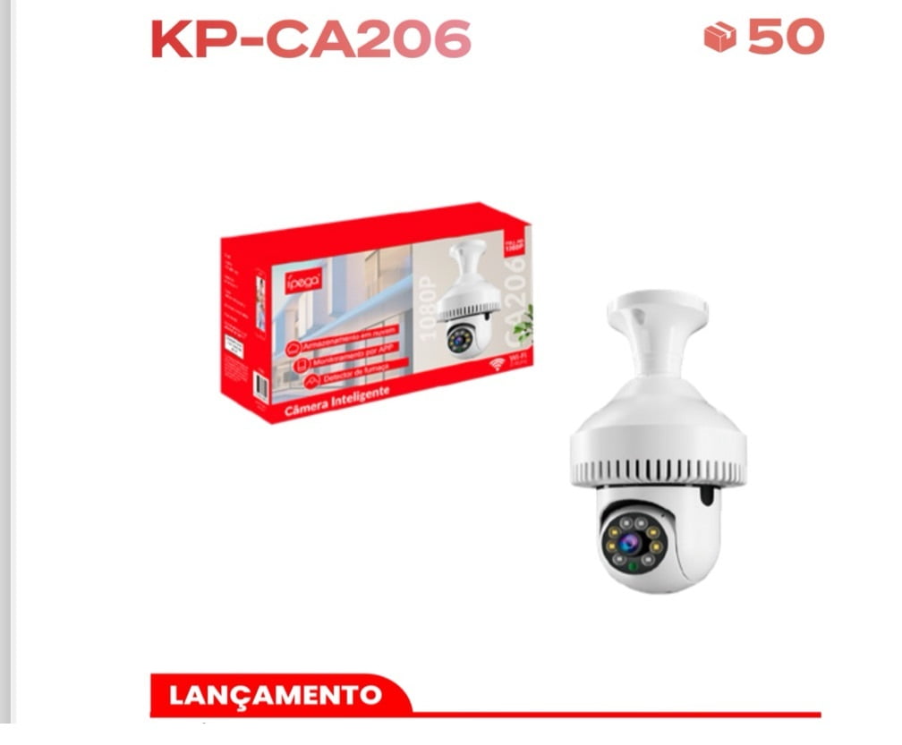 Câmera IP Wi-Fi KP-CA206 2MP Full HD