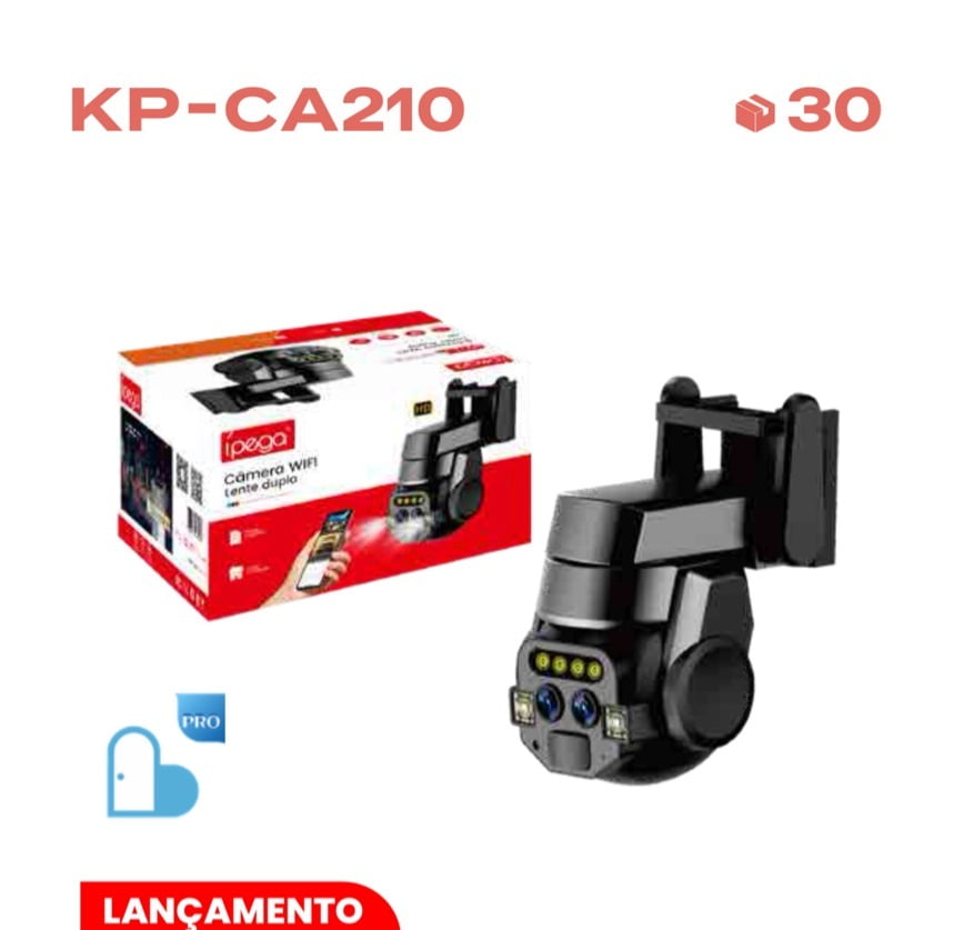 Câmera IP WiFi 360º Full HD KP-CA210 Dupla Lente