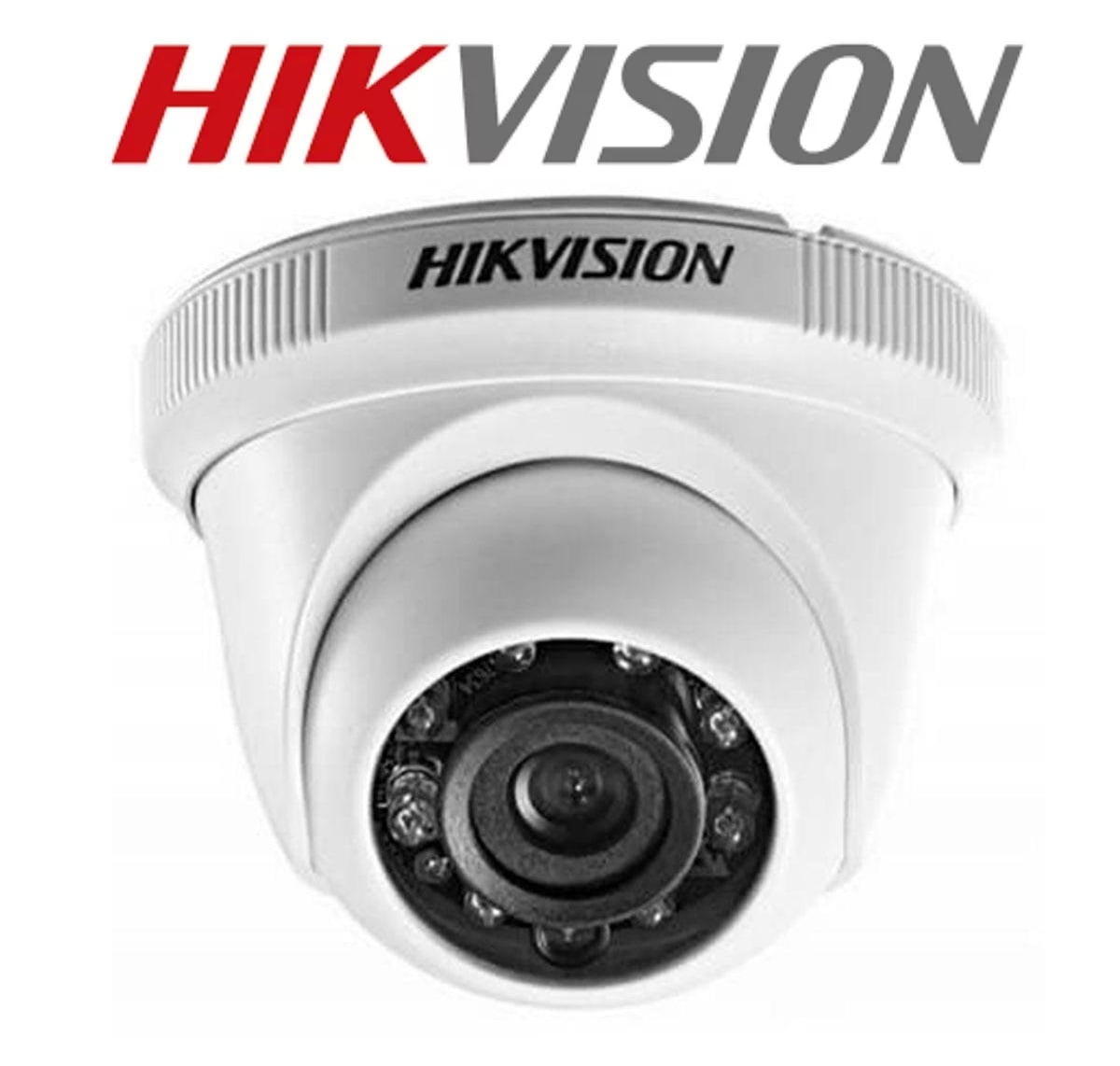 Camera Hikvision Ds-2ce56c0t-irmf de segurança dome infra de 20mts hd 720P lente 3.6mm 4 em 1 tvi/ahd/cvi/cvbs 