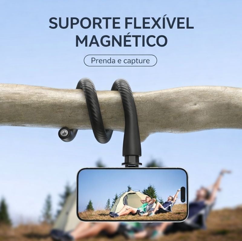 Suporte Magnético Flexível TELESIN para Celular com Tripé