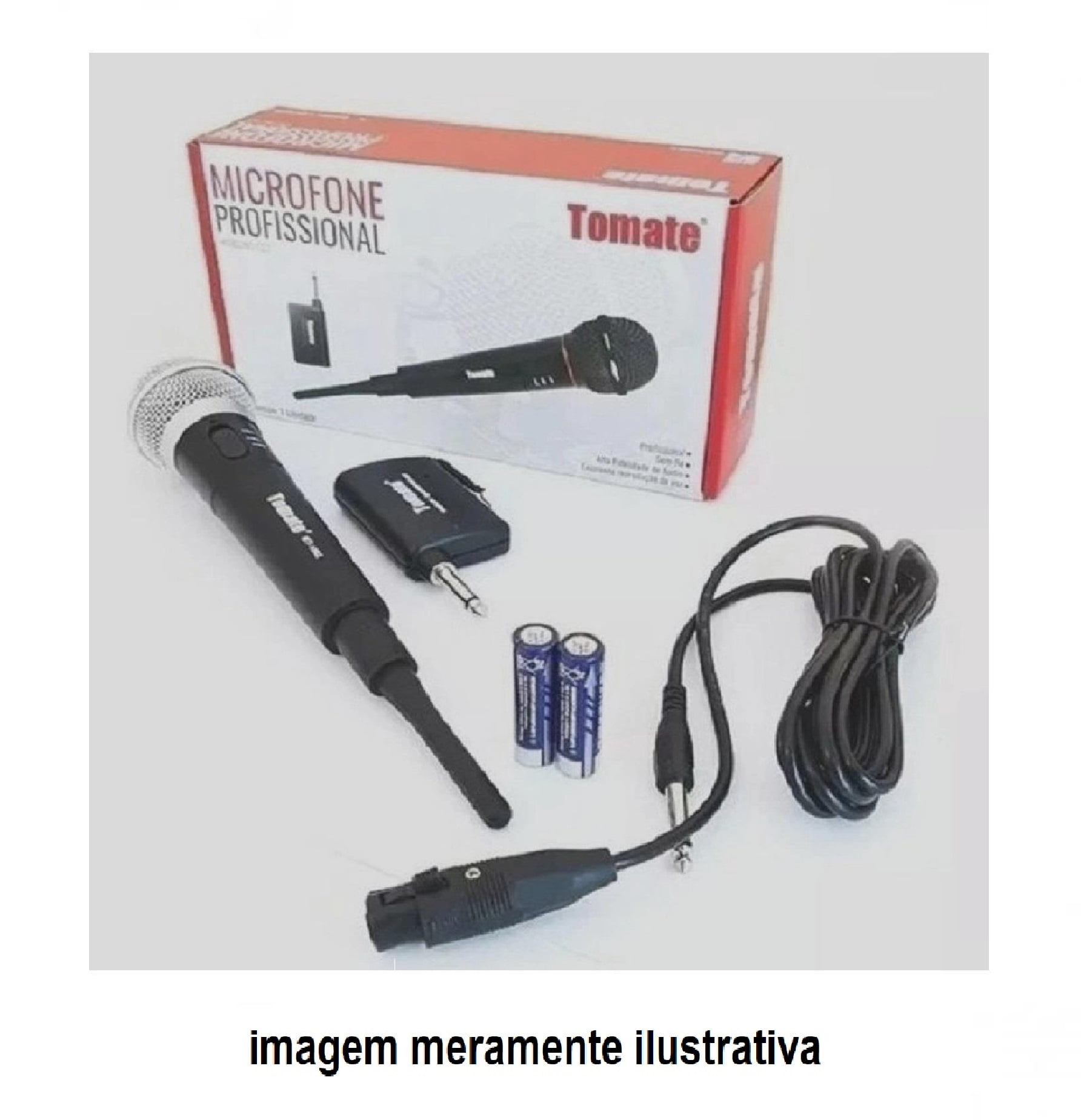 MICROFONE SEM FIO PROFISSIONAL TOMATE MT-1002