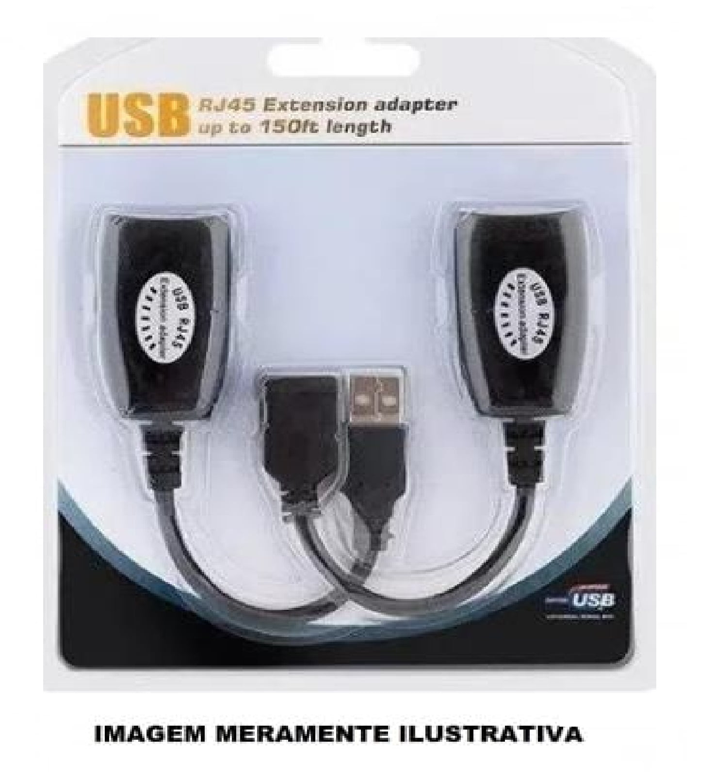 ADAPTADOR EXTENSOR RJ45 USB 50 METROS