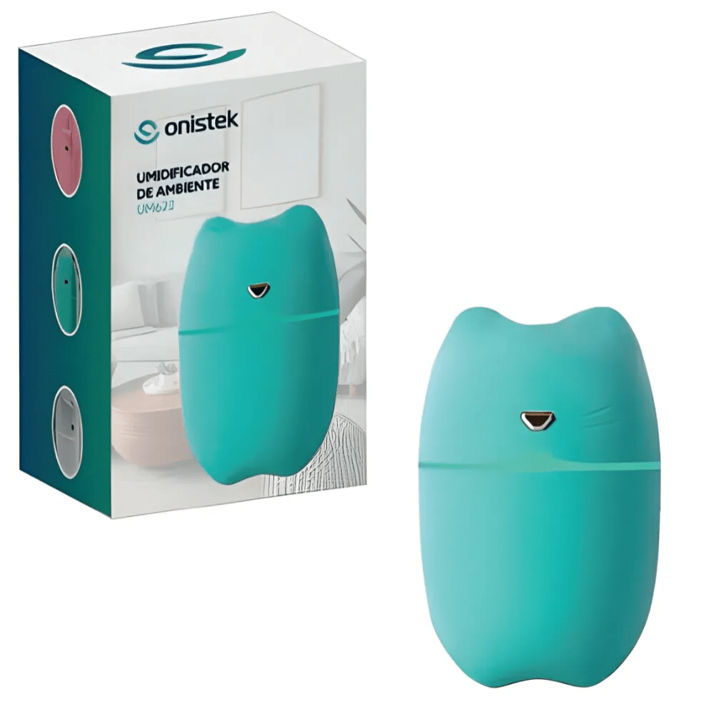 Umidificador Aromatizador de Ar Gatinho ON-UM622 Azul