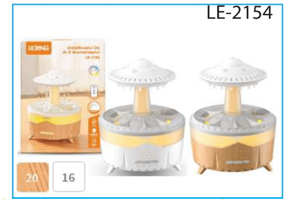 Umidificador de Ar e Aromatizador 350ML LE-2154