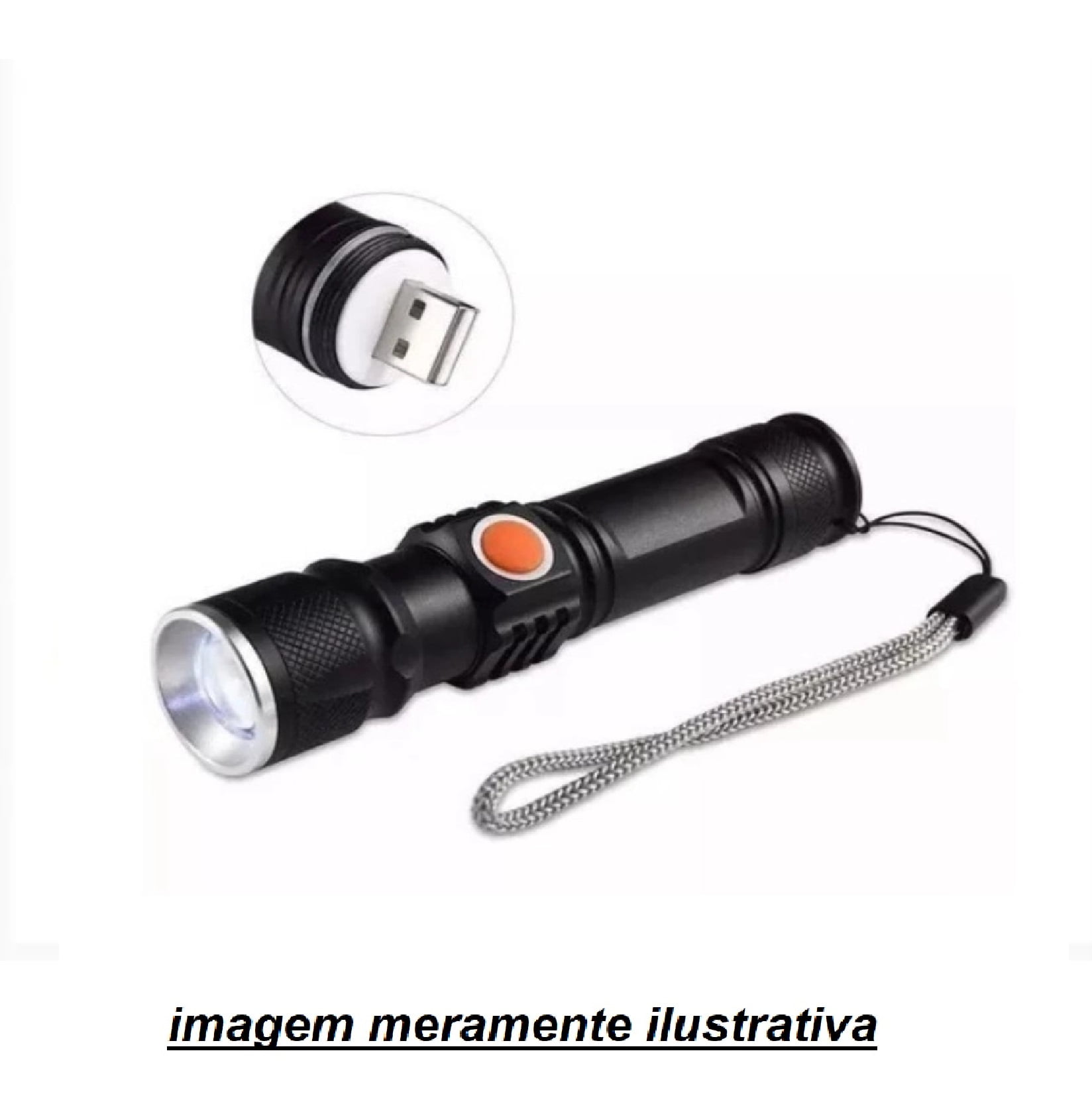 Lanterna Tática Mini Led T6 Ec-6042