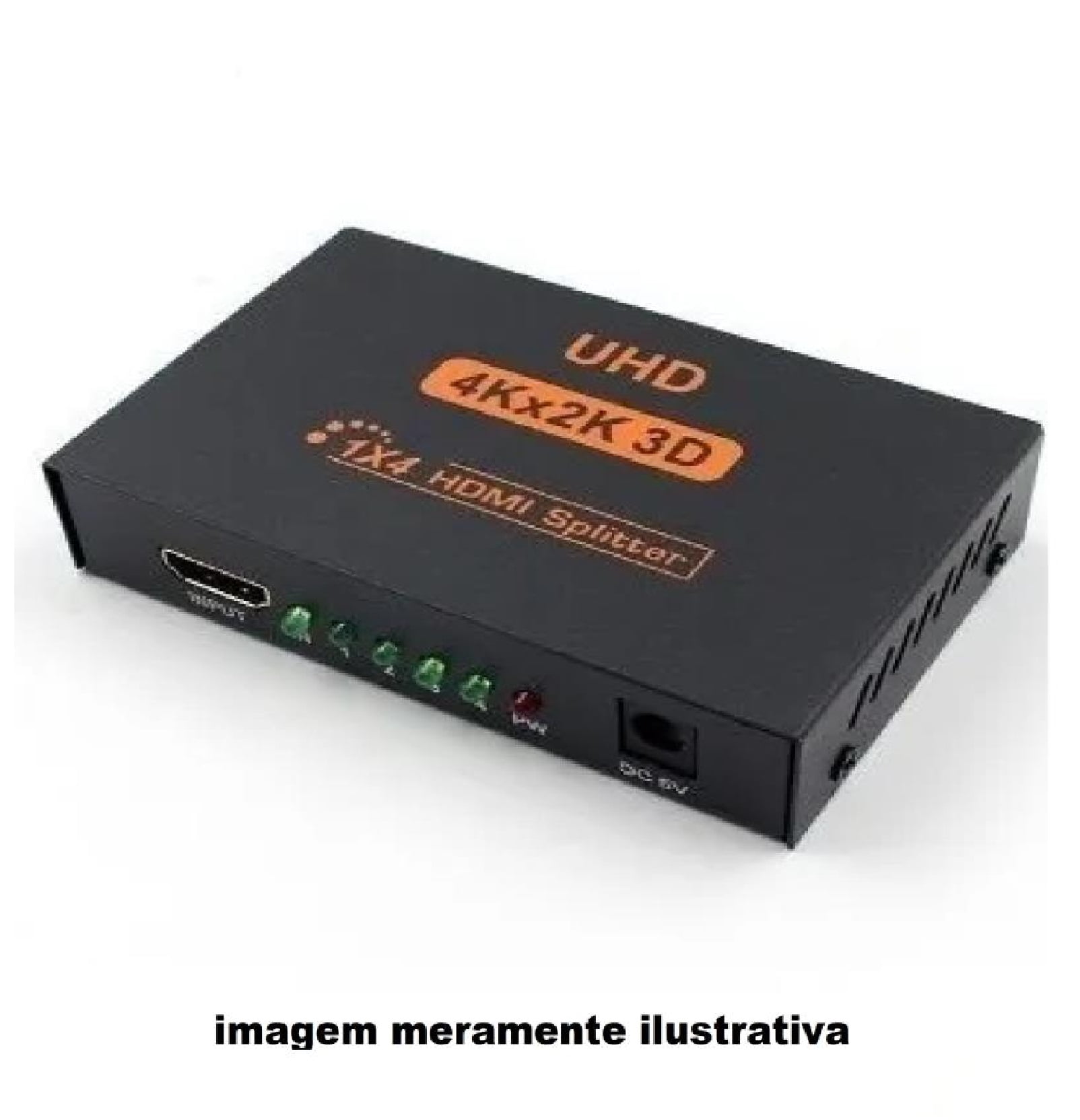 SPLITTER DISTRIBUIDOR DIVISOR HDMI 4K 1X4 VERSÃO 4K 3840P