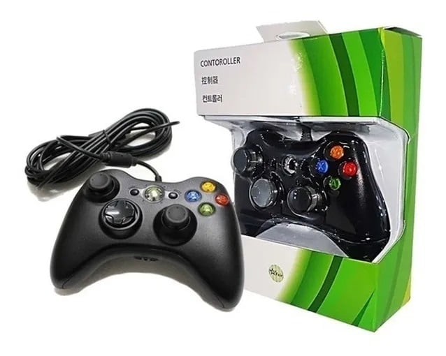 Controle Com Fio Xbox 360
