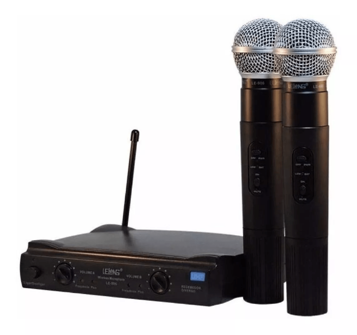 Kit de microfones Lelong LE-906 dinâmico