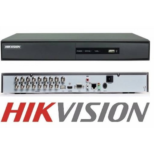 Dvr Stand alone Hikvision DS-7216HGHI-F1/N Turbo HD 8 Canais 1080N/720p, H.264, 5 em 1, 2 Canais Ip