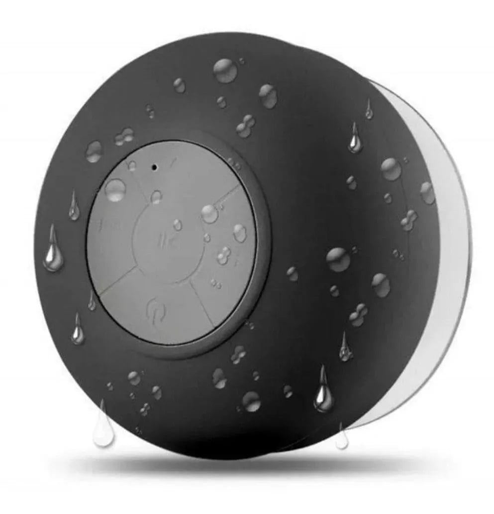 Mini Caixinha Som Bluetooth Prova Água Para Banheiro Ventosa