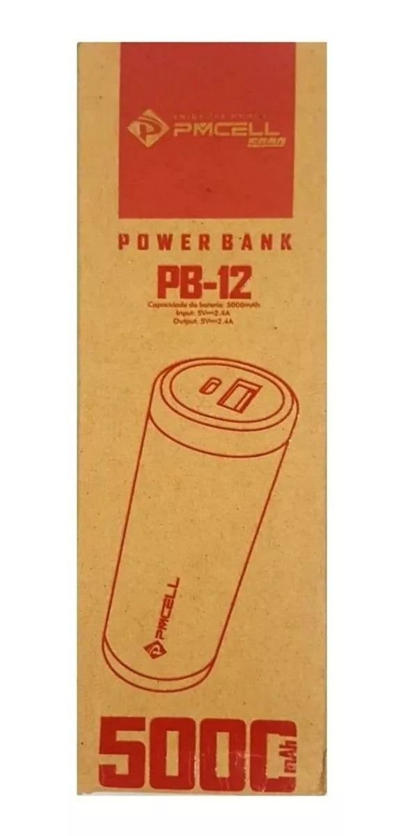 Carregador Portátil Power Bank Pmcell 5000mah Pb12