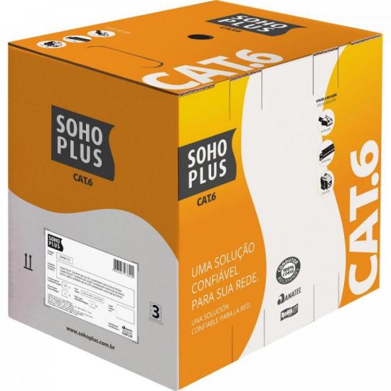 SOMOS IMPORTADOR E DISTRIBUIDOR Cabo de Rede CAT6 CMX CX 305m
