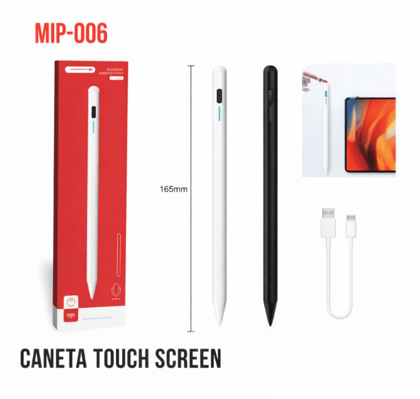 Caneta Capacitiva Recarregável Tomate MIP-006A