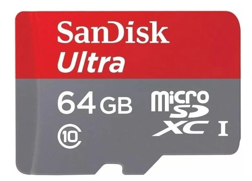 Cartão De Memória Micro Sd 64 Gb, Sandisk ® Original, Lacrado