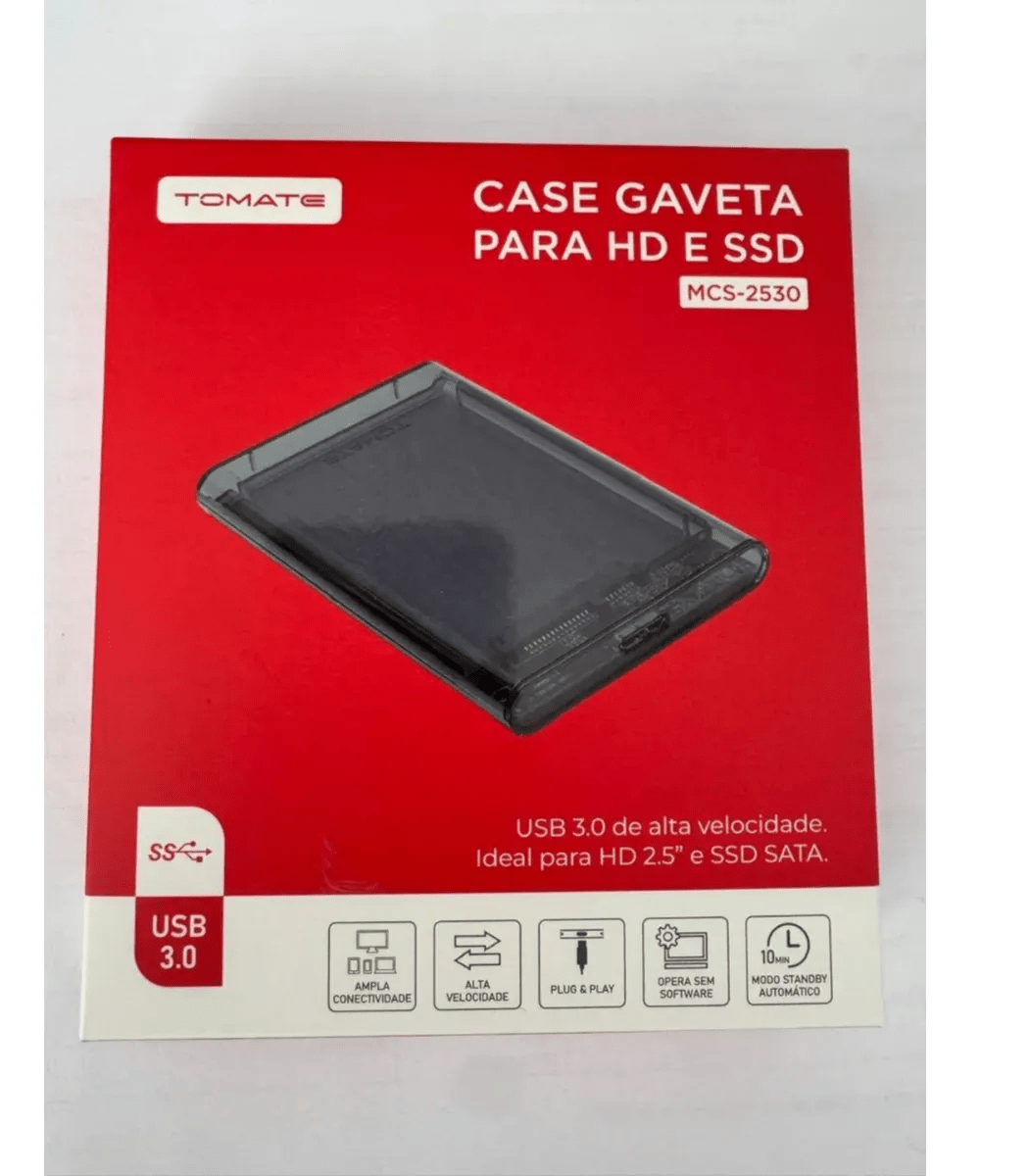 Case Externo Compatível com HD/SSD 2.5 e 3.5 Tomate MCE-3501