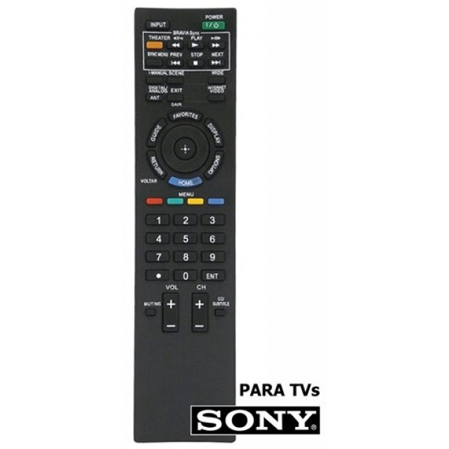 Controle Remoto Compatível com TV Sony - Mod. Controle 7443