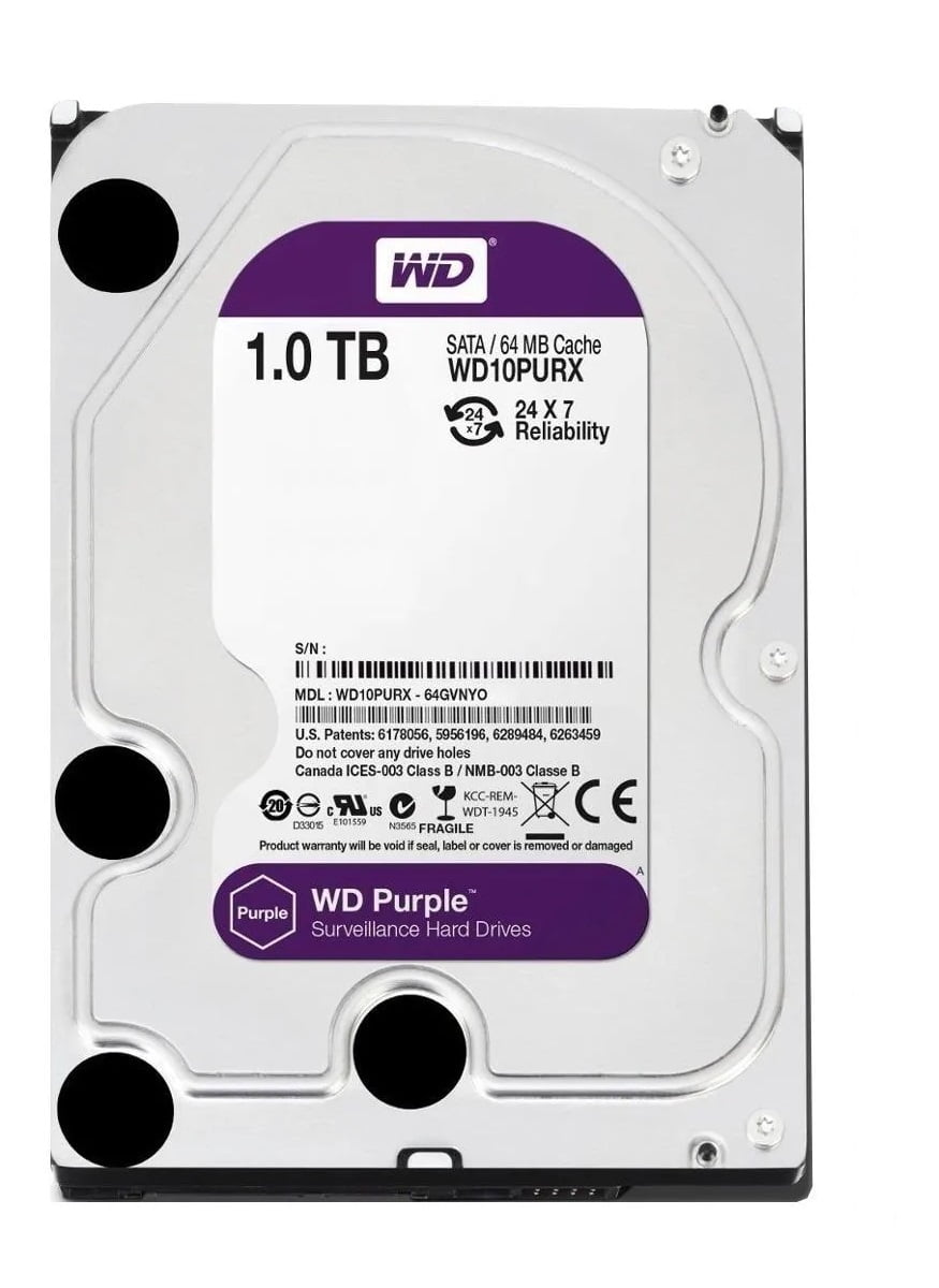 hd Disco rígido interno Western Digital WD Purple  1TB