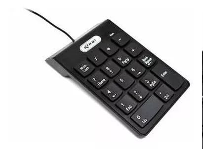 Mini Teclado Numérico Sem Fio Wireless - 19 Teclas