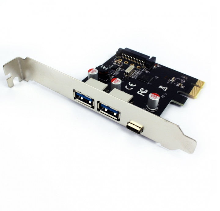 Placa PCI-E 2 * USB 3.0 + Type-C Dex - DP-33C