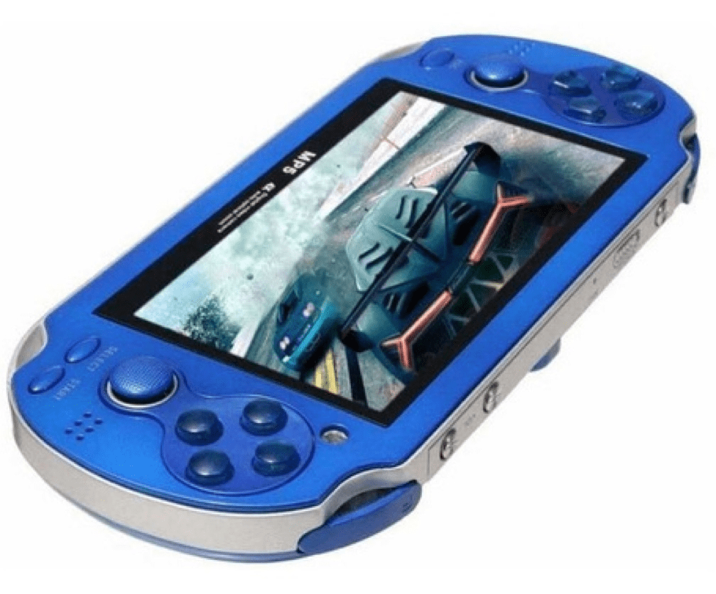 PSP Mini 4.3” 64GB Azul – Video Game Portátil Retrô com 10.000 Jogos Clássicos