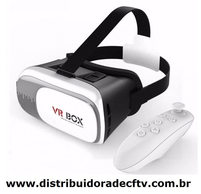Óculos VR Box 2.0 Realidade Virtual 3D + Controle Bluetooth