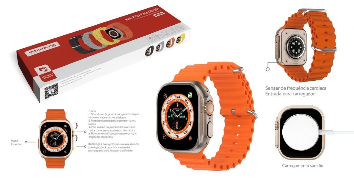 Relógio Inteligente Tomate MTR-71 Smartwatch Bluetooth