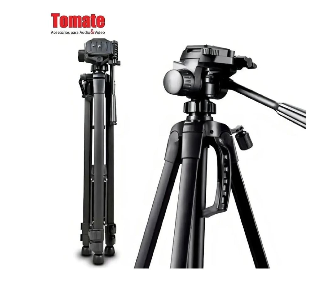 Tripé Tomate MTG-3016 1,70m Alumínio para Câmera e Celular