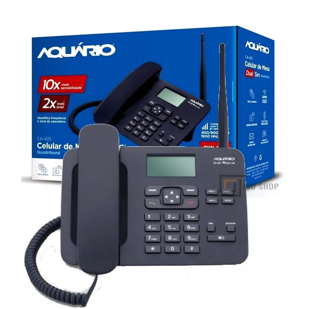 TELEFONE AQUÁRIO RURAL 2 CHIPS CA-42S 2G