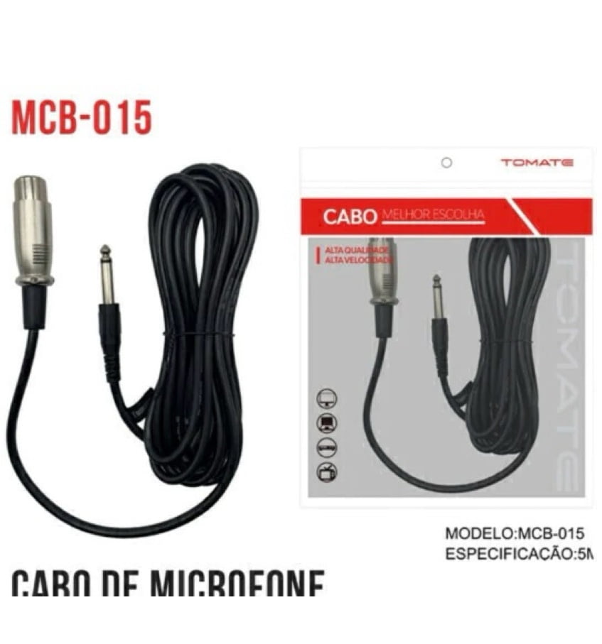 Cabo P10 x Canon 5 Metros Tomate MCB-015