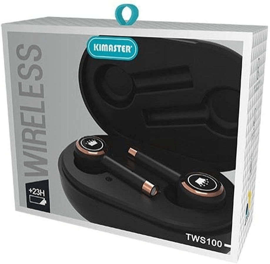 Fone de Ouvido Wireless Kimaster Preto TWS100