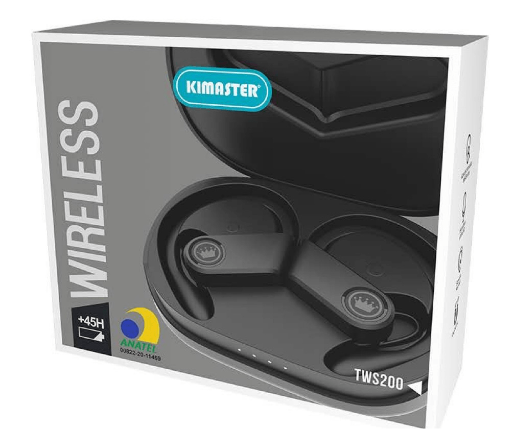 Fone de ouvido Kimaster TWS200 Fone Bluetooth