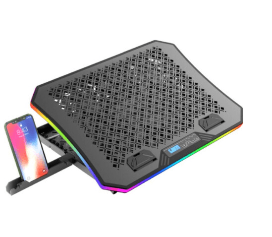 Base Gamer C3Tech para Notebook 17.3' com Coolers - LED RGB - NBC-600BK