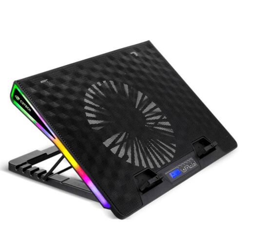 Base Gamer para Notebook C3Tech com LED RGB até 17.3' Silenciosa - NBC-500BK