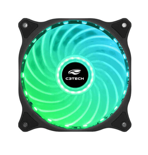 Cooler Fan C3Tech Storm 12cm 18 Leds RGB - F9-L150RGB