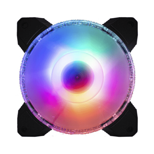 Cooler Fan K-Mex 120mm Diamond Star Multicolor - AF-CAJ1