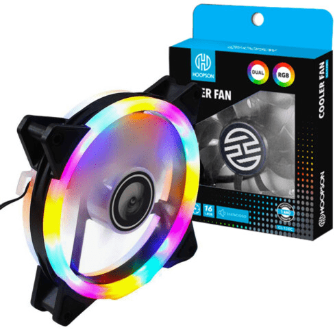 Cooler Fan RGB para Gabinete 120mm 16 Leds HOOPSON - CL-130C