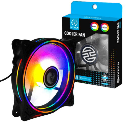 Cooler Fan RGB para Gabinete 120mm 26 Leds HOOPSON - CL-140C