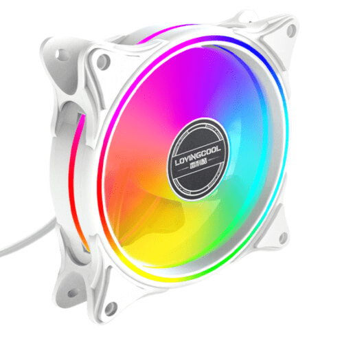 Cooler Fan RGB para Gabinete 120mm Branco HOOPSON - CL-150B