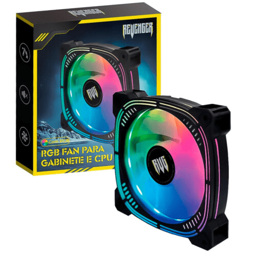 Cooler Fan RGB para Gabinete PC 120mm REVENGER - G-VR336